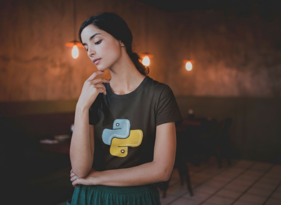 Python Design Printed Unisex Classic Crew T-Shirt