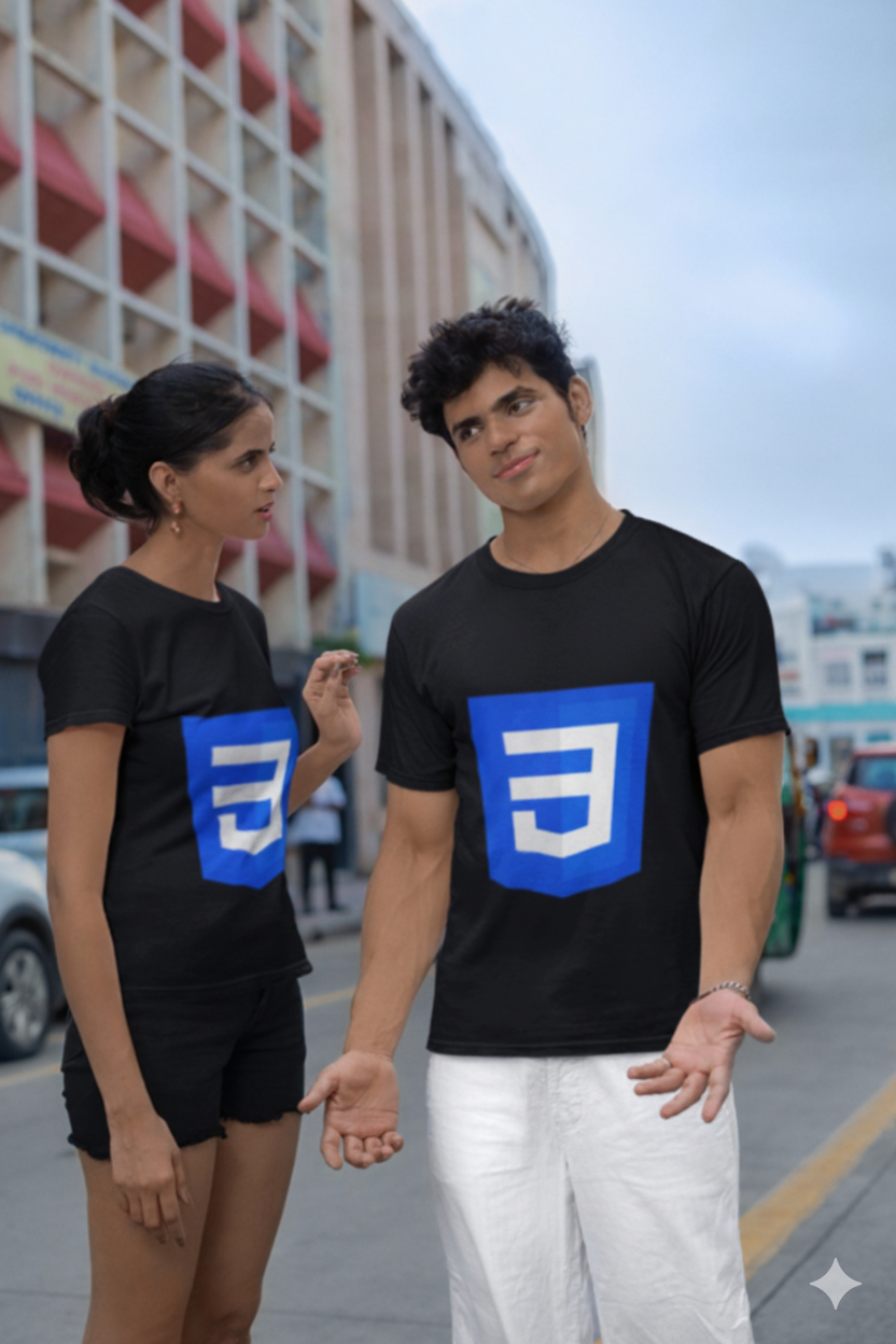 Unisex Classic Crew CSS Design Printed T-Shirt