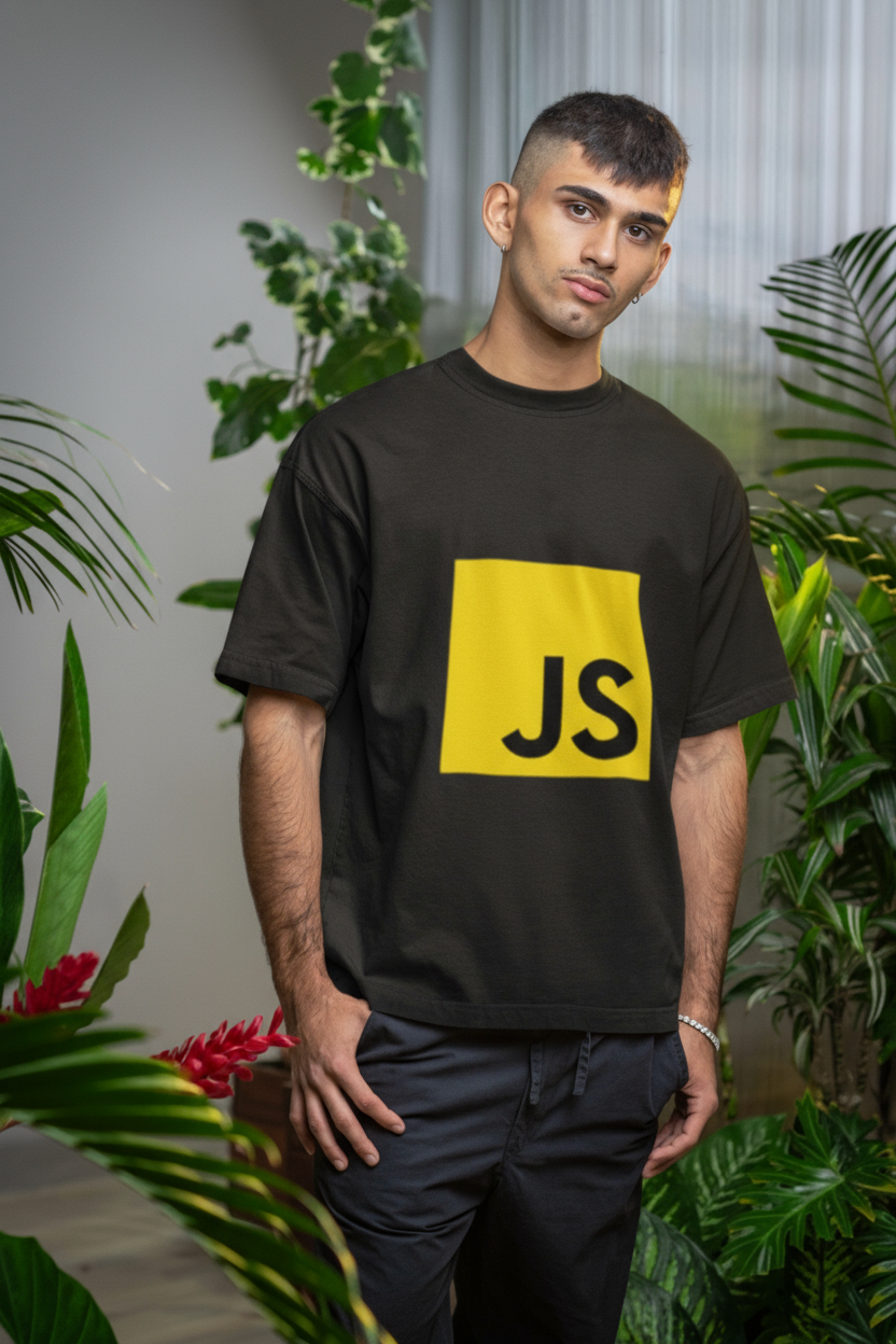 JavaScript Design Printed Unisex Classic Crew T-Shirt