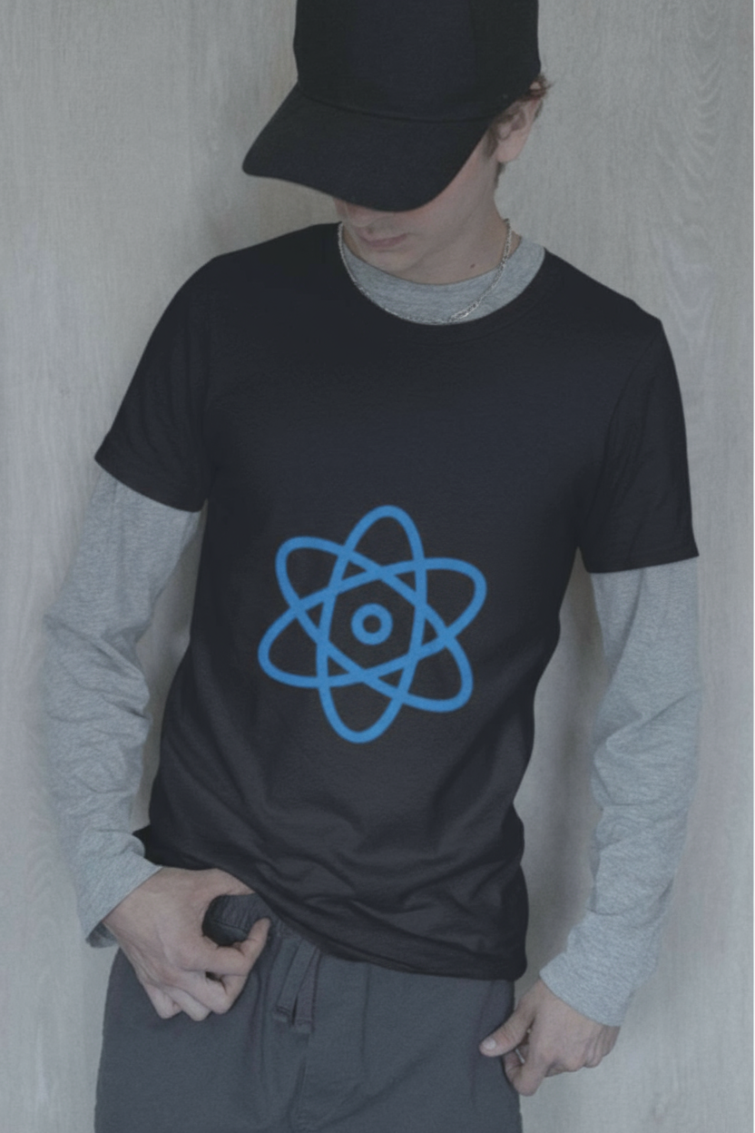 React Design Printed Unisex Classic Crew React T-Shirt